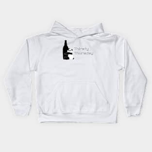 Panda's Thirsty Thursday Kids Hoodie